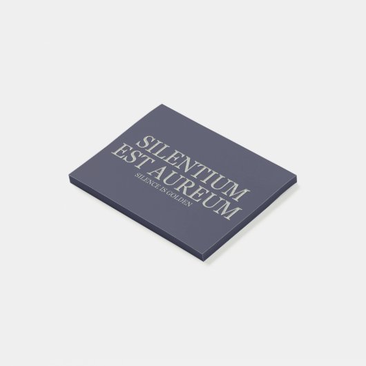 Reden ist Silber, schweigen ist Gold - Licht Post-it Klebezettel (angewinkelt)