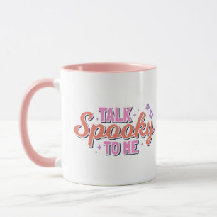 Reden mit mir Modernes Halloween Tasse