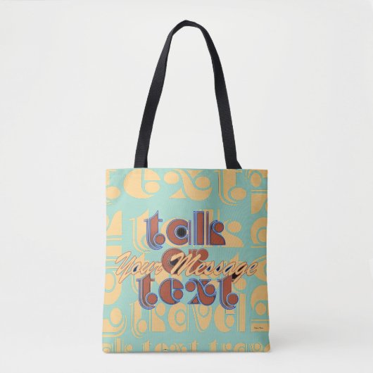 Reden oder Text des Logos Tasche (Vorderseite)