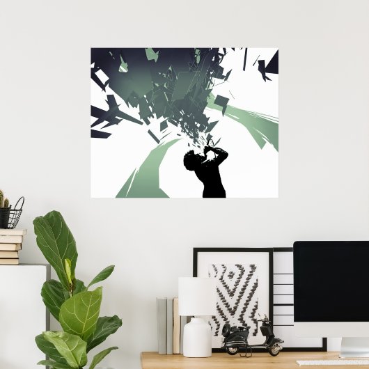 Reden Sie auf 2 Poster (Heimbüro)