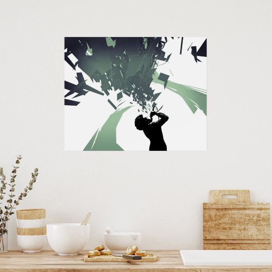 Reden Sie auf 2 Poster (Küche)