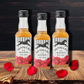 Reden Sie Derby mit mir Racehorse und Rose Alkoholflaschenetikett