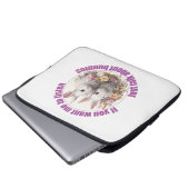 Reden Sie einfach über Kaninchen Spaß Laptopschutzhülle (Vorne Knopf)