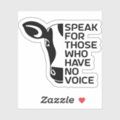 Reden Sie für diejenigen, die keine Stimme haben, Aufkleber (Blatt)