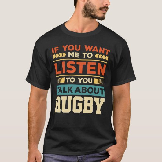 Reden über Rugby T-Shirt (Vorderseite)