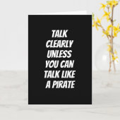 Reden wie ein Pirat Karte (Gelbe Blume)