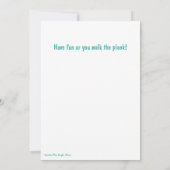 Reden wie ein Piratenfunny Cat (Rückseite)