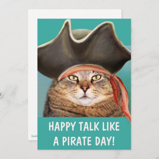 Reden wie ein Piratenfunny Cat (Vorne/Hinten)