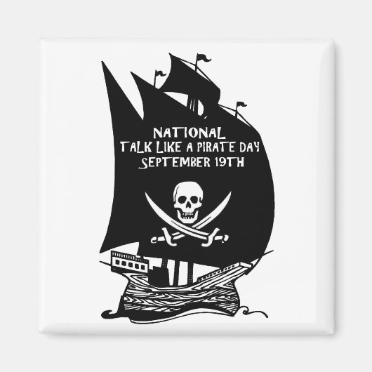 Reden wie ein Piratenschiff Magnet (Vorne)