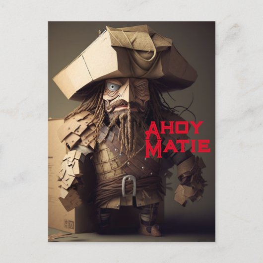 Reden wie eine Piratentagskarte Feiertagspostkarte (Vorderseite)