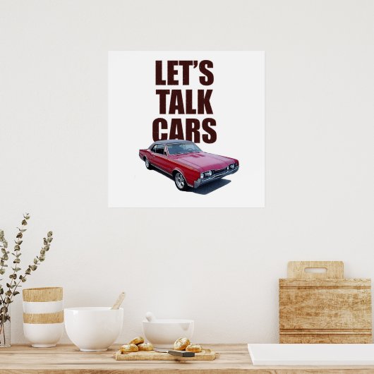 Reden wir Cars 442 Poster. Poster (Küche)