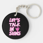 Reden wir in Zeichen - Gehörvolles Bewusstsein Schlüsselanhänger (Rückseite)