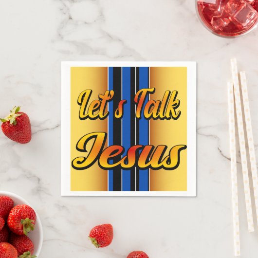 Reden wir Jesus Serviette (Beispiel)