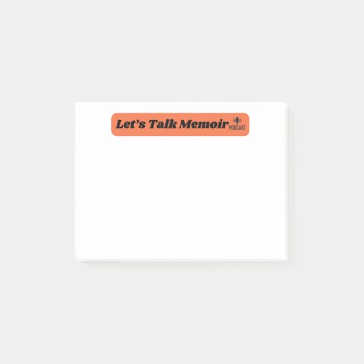 Reden wir Memoiren nach dem Ende Post-it Klebezettel (Vorderseite)