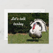 Reden wir mit Truthahn Postkarte (Vorne/Hinten)