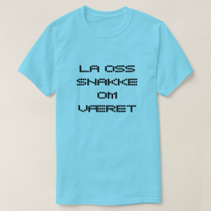 Reden wir über das Wetter in norwegisch-blau T-Shirt