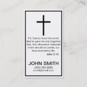 Reden wir über die Jesus-Visitenkarte Telefonnummerkarte (Rückseite)