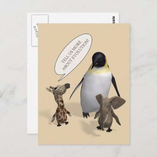 Reden wir über Evolution Postkarte (Vorne/Hinten)