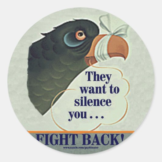 Reden zu viel runder aufkleber (Vorderseite)