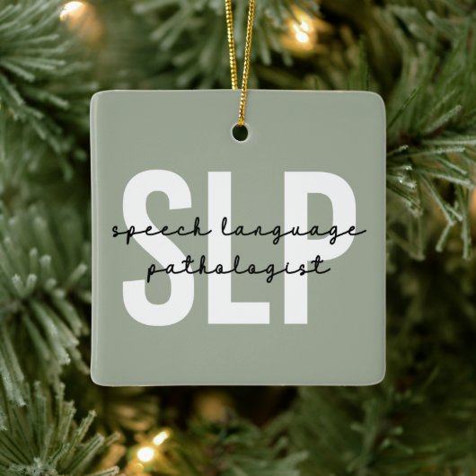 Redepathologe Redetherapeut Keramikornament (Baum)