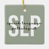 Redepathologe Redetherapeut Keramikornament (Vorderseite)