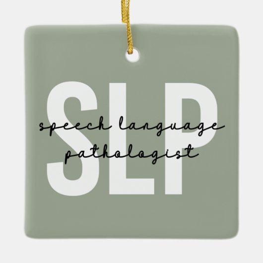 Redepathologe Redetherapeut Keramikornament (Vorderseite)