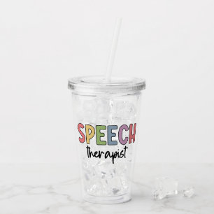 Redepathologe Redetherapeutin SLP Acryltrinkbecher