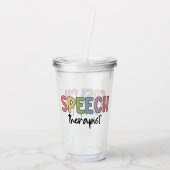 Redepathologe Redetherapeutin SLP Acryltrinkbecher (Rückseite)