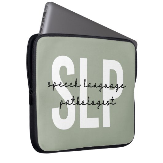 Redepathologe Redetherapeutin SLP Laptopschutzhülle (Vorne Rechts)