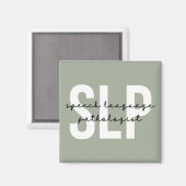 Redepathologe Redetherapeutin SLP Magnet (Vorderseite/Rückseite)