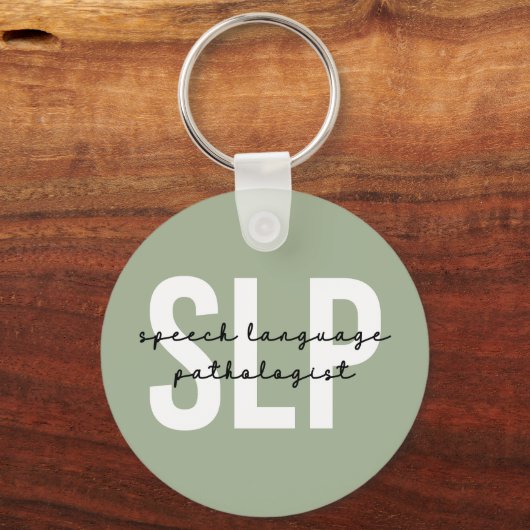 Redepathologe Redetherapeutin SLP Schlüsselanhänger (Vorderseite)