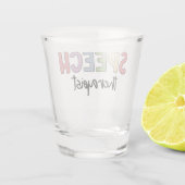 Redepathologe Redetherapeutin SLP Schnapsglas (Rückseite)