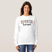 Redepathologe Redetherapeutin SLP Sweatshirt (Vorne ganz)