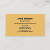 Redepathologe Visitenkarte (Rückseite)