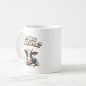 Redest du mit mir? Lustige Kuh Kaffeetasse (Vorderseite Links)