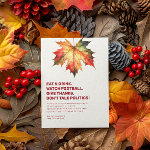 Redet nicht über Politik Textbasierte Einladung zu