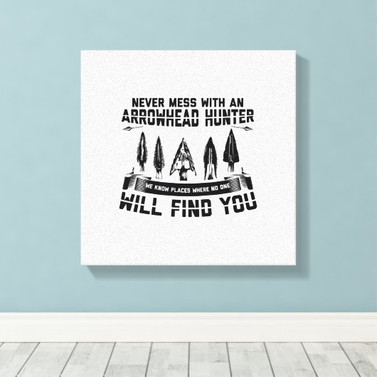 Redewendungen der Pfeiljagd | Verzahnungsgeschenke Leinwanddruck (Insitu (Holzboden))