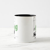 Redewendungen des Jacks - fein als Froschhaar Zweifarbige Tasse (Mittel)