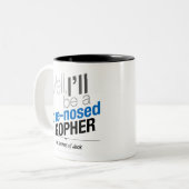 Redewendungen des Jacks - gut bin ich ein Zweifarbige Tasse (Vorderseite Links)