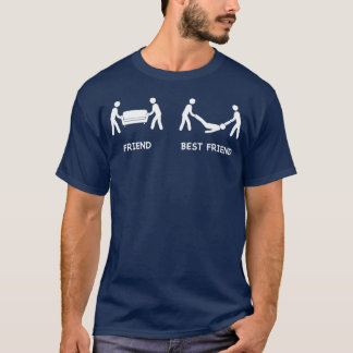 Redewendungen "Friend vs Best Friend Funny friend" T-Shirt
