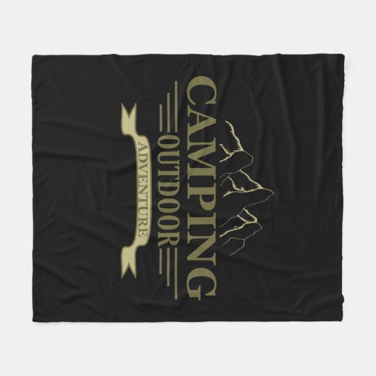 Redewendungen für Camper mit lustigem Camping Fleecedecke (Vorderseite (Horizontal))