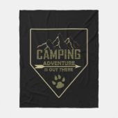 Redewendungen für Camper mit lustigem Camping Fleecedecke (Vorderseite)