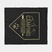 Redewendungen für Camper mit lustigem Camping Fleecedecke (Vorderseite (Horizontal))