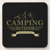 Redewendungen für Camper mit lustigem Camping Getränkeuntersetzer (Vorderseite)