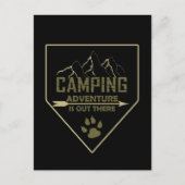 Redewendungen für Camper mit lustigem Camping Postkarte (Vorderseite)