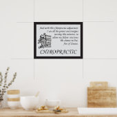 Redewendungen für die Chiropraktische Anpassung Poster (Küche)