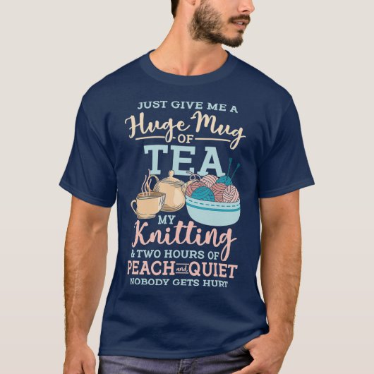 Redewendungen für Knitter-Hugger schlagen T-Shirt (Vorderseite)