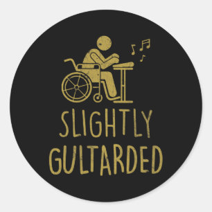 Redewendungen für Rollstuhlfahrer1 Behinderung Awa Runder Aufkleber