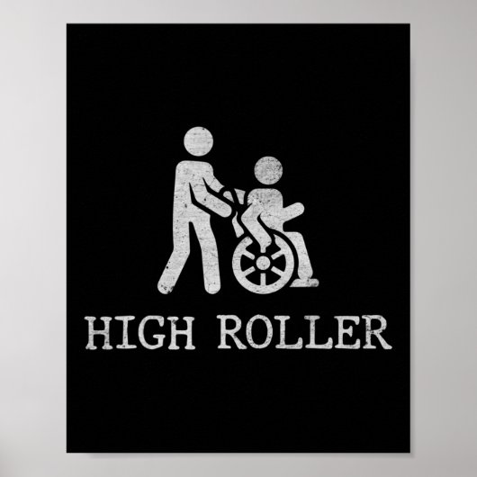 Redewendungen für Rollstuhlfahrer2 Behinderung Awa Poster (Vorne)