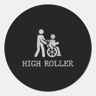 Redewendungen für Rollstuhlfahrer2 Behinderung Awa Runder Aufkleber
